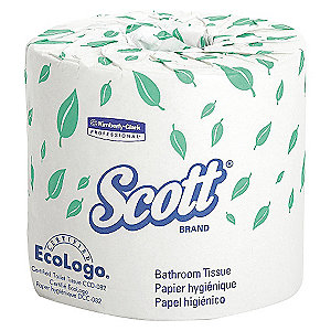 Image ROULEAU PAPIER HYGIENIQUE SCOTT REGULIER 2 EPAISSEUR, BLANC